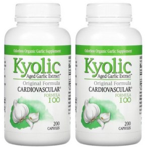 Kyolic 쿄릭 숙성 마늘 추출물 600mg 100정 약들약 고약사, 2개, 200정