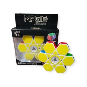 흰색 줄무늬가 있는 밝은 스피너-큐브입니다.MAGIC CUBE SQUARE 스트레스 해소 게임 아이템, 1개