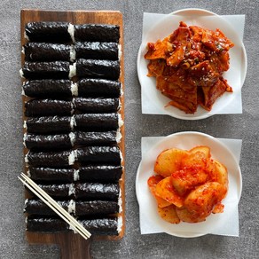 통영 현지 맛집 한성 충무김밥 석박지 맛집 오징어어묵무침