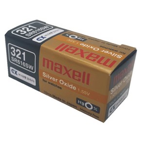 맥셀 MAXELL 시계배터리 321(SR616SW) - 10알 SILVER 배터리