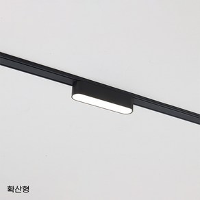 LED 마그네틱 레일조명 멜라 UT25 초슬림 직부형 등기구, 확산형 6W 전구색, 1개