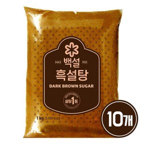 백설 흑설탕, 1kg, 10개