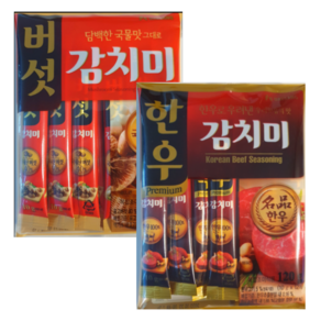 버섯감치미120g + 한우감치미120g 1세트/스틱형10g(대상 청정원)