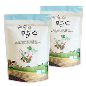 먹놀잼 국산 유기농 맘이수 채수 육수 티백, 20g, 2개