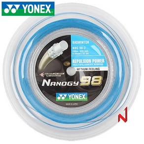 요넥스 배드민턴스트링 NBG98-2 나노지 0.66mm 200M 3색상, 블루(BL), 1개