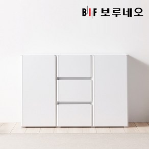 보루네오 로하 높은 다용도 서랍형 수납장 1200 PL0154, 화이트