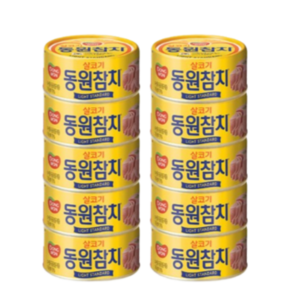 동원 살코기참치 100g 10캔, 마요참치 100g 5캔+마일드참치 100g 5캔, 10개