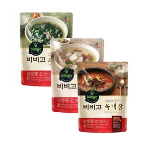 간편국탕류 기획세트 비비고 쇠고기미역국 500g 2개 + 소고기무국 500g 2개 + 육개장 500g 2개, 1세트