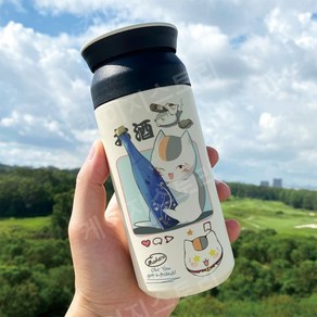 나츠메우인장 스테인레스 텀블러 냥코센세, E-350ml, 1개