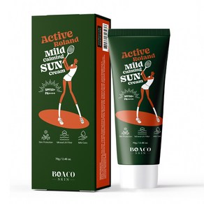 보아코스킨 액티브 롤랑 무기자차 선크림 SPF50+ PA++++ 70ml 땀에강한 스포츠 선크림, 70g, 1개