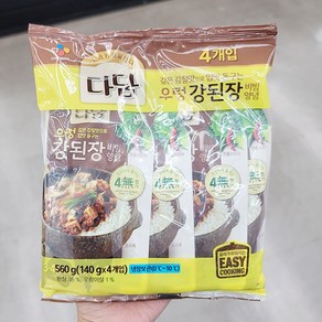 CJ 다담 우렁강된장, 아이스보냉백포장, 560g, 1개