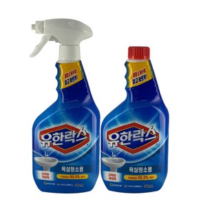 유한락스 욕실청소 500ml + 500ml 1개