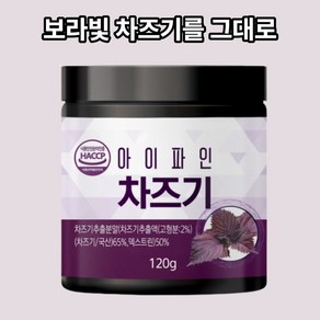 차조기차 소엽 아이파인 차즈기 분말 가루 자소엽 차 추출물 차조기잎 자소 보라색깻잎 120g 물에타먹는가루 건강차 몸에좋은차, 1개