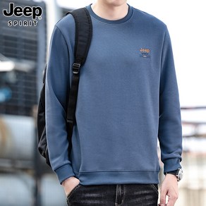 JEEP SPIRIT 지프 스피릿 맨투맨 남성 가을 겨울 새로운 패션 긴팔티 뉴 원단 라운드넥 긴팔 스웨트 캐주얼 느슨한 간단한 비즈니스 남자 맨투맨 5628