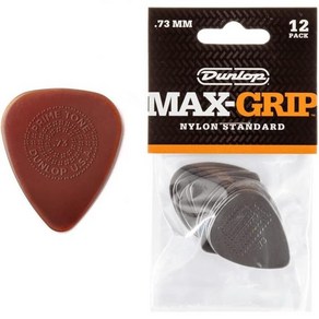 기타 피크 짐 던롭 프라임톤 스탠다드 1.5mm 조각 플렉트라 그립 12팩, .73mm  Gip, 12 Pack_Pimetone + Max-Gip/