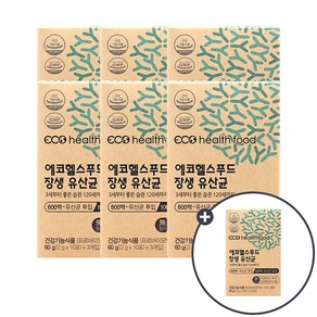 [6+1]에코헬스푸드 장생유산균 (6개월) + 1(420g 2gx30포x7팩), 6개, 420g