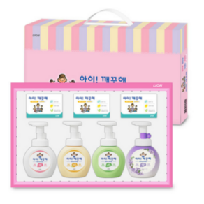 아이깨끗해 종합선물세트 손세정제 250ml 4종+비누 3개, 1개