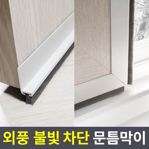 집요 외풍차단 5중커버 L틈막이 모헤어 문풍지 흰색 95cm (창문형), 1개