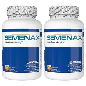 (2팩) 세메낙스 천연허브 보충제 120캡슐x2팩 Semenax Volume and Intensity Enhance, 2개