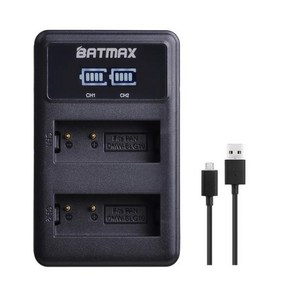 Batmax DMW-BLG10 BP-DC15 배터리 및 LED 듀얼 USB 충전기 파나소닉 호환 루믹스 GF5 GX7 LX100 용