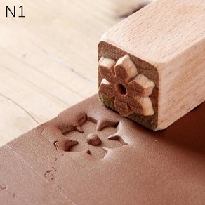 손 새긴 나무 스탬프 DIY 점토 도자기 인쇄 블록 도구 물고기 뼈 다람쥐 꽃 사슴 도장, [01] N1