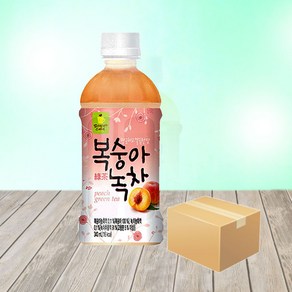 웰그린 스위츠 복숭아녹차 340ml x 20개/녹차 음료, 20개