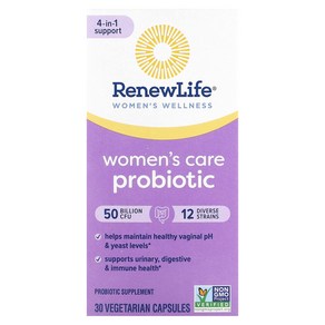 Renew Life Ultimate Flora 여성용 질 프로바이오틱 500억 베지 캡슐 30정