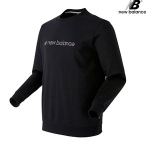 뉴발란스 뉴발란스 NBNCB21063-BK 남녀공용 긴팔티 맨투맨 레터 로고 STANDARD FIT