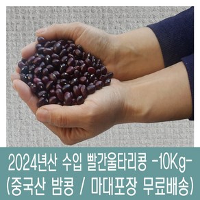 [다온농산] 수입 중국산 빨간울타리콩 -10Kg- 밤콩/밤양대/적울타리/울타리강낭콩, 1개, 10kg