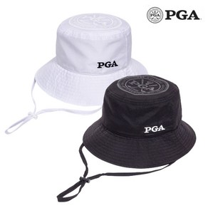 PGA 골프 여성 남성 햇빛 차단 턱끈 경량 버킷햇 모자