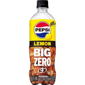 산토리 펩시[생] 빅제로 레몬 BIG ZEROLEMON 탄산음료 PEPSI 콜라 600ml_24병