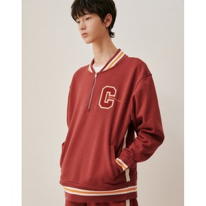 챔피온 Champion 남녀공용 12 oz Revese Weave 하프집 트랙 자켓 다크버건디 CKJA2F008D3