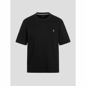 [빈폴] [ESSENTIAL] Unisex 베이직 라운드넥 티셔츠 블랙 BC3242E025