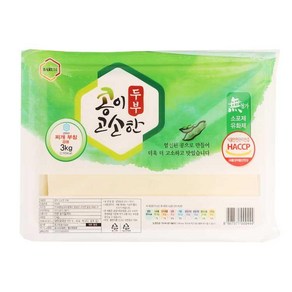 원하프콩이고소한두부(찌개부침겸용)3KG, 3kg, 1개