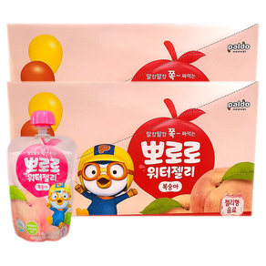 뽀로로 워터젤리 어린이 키즈음료 120ml 20개 복숭아맛