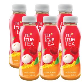 TH TRUE TEA 베트남 음료 주스  베트남 리치 티  리치 TH TRUE TEA, 18개, 350ml