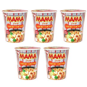 태국 마마 컵라면 쉬림프 톰얌 70g x 5개 똠양꿍 MAMA CUP SHRIMP CREAMY TOMYUM