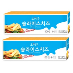 동원 소와나무 체다슬라이스치즈100매+100매(총200매)/체다치즈/대용량/냉장배송