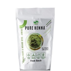 The Henna Guys 퓨어 천연 헤나 가루 100% 파우더 Pure Powder 200g