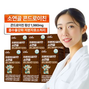 소연골 콘드로이친1200 식약처 HACCP인증 프로테오글리칸 뉴트리너스, 60정, 6박스