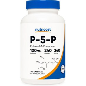 뉴트리코스트 P5P 비타민B6 100mg 240캡슐, 1개