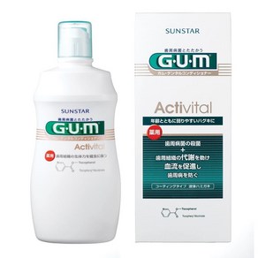 GUM 지유엠액티비탈덴탈컨디셔너에이엔 임플란트 관리 후 치과 치주질환 무알콜 저자극 가글(430ml), 2개, 430ml