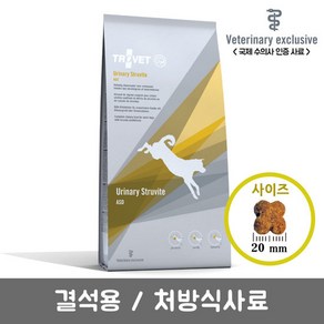 [트로벳] 어덜트 처방식사료 강아지 ASD(결석용), 유리너리 (비뇨계), 1.13kg, 1개