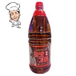 참맛기름 1.8L 고소한 가성비 전철우 참기름 업소용 대용량 참고을 식당용 향미유, 1개