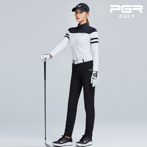 PGR GP-2077 여성 블랙 심플 골프바지