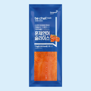 [동원홈푸드]비셰프 훈제연어 슬라이스 홈파티, 1kg, 1개
