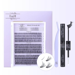 Lu.H 루에이치 대용량 가닥속눈썹 세트 (가닥속눈썹 320pcs+핀셋+글루+픽서)