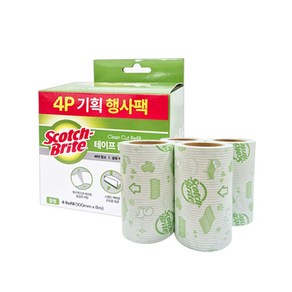 쓰리엠 테이프클리너 4개입 행사팩 스카치브라이트 3M, 1개
