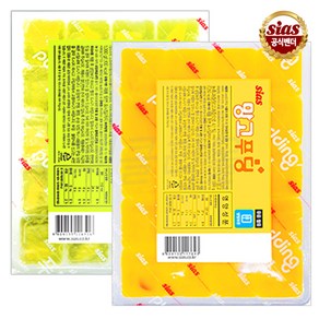 [퀴클리몰] 시아스 사과향 푸딩 1kg + 망고1kg, 1개