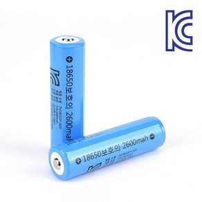 치프몰 KC인증 18650 보호회로 리튬이온 배터리 2600mAh 충전지